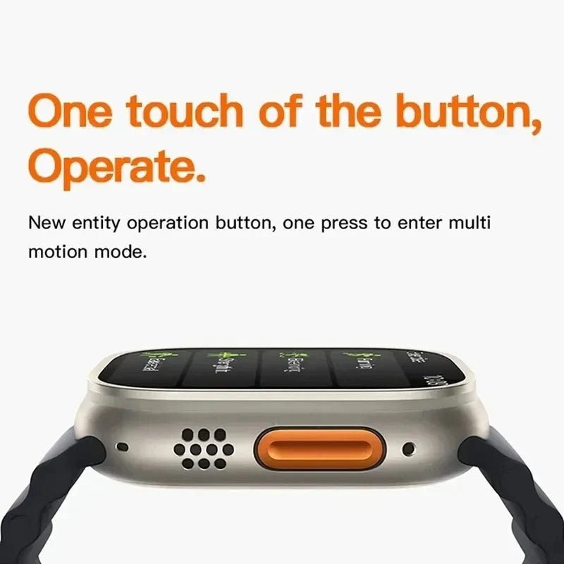 Y80 Ultra Smart Watch With 8 Straps 2.02inch Special Package Smartwatch