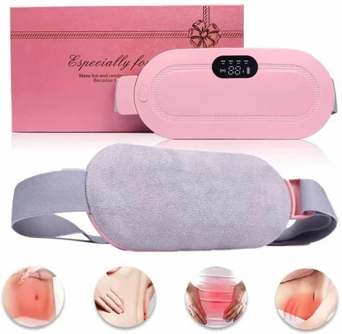 New Period Cramp Relief Electric Heating Belt Massager Menstrual Cramp Relieve Therapy Vibration Massager Heating Belt