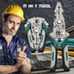 Multifunctional Wire Stripper Pliers - Stainless Steel Ergonomic Grip, No Assembly Required, Portable Cable Stripper & Crimper Tool for Electricians