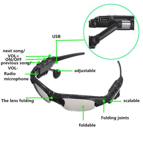 Rechargeable Smart Bluetooth Sunglasses Up to 35% off