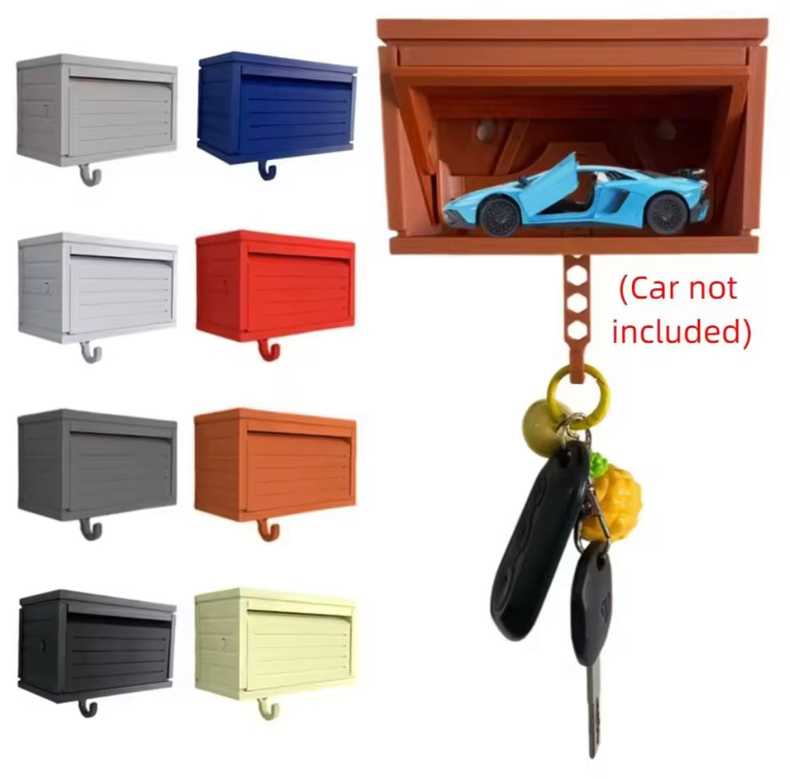 Car Garage Key Holder, Wall Mounted Door Opening Key Holder, Office Durable Decorative Key Holder