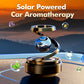 Solar Powered Car Diffuser, Solar Powered Rotating Car Aromatherapy Diffuser, Durable Alloy Fragrance Diffuser, Car Air Freshener Diffuser
