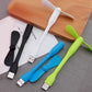 Flexible USB Mini Fan With USB LED Light, Portable Hand Cool Mini Fan, Computer Summer Travel Cooling Gadget