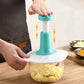 Heavy Duty Vegetable & Fruit Cutter | Multi Blade Food Processor (2L Large Manual Push Chopper)