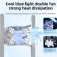 Portable Aluminium Alloy Notebook Stand, Laptop Stand With Computer Cooling Fan, Foldable Dual Fan Desktop Computer Cooling Bracket
