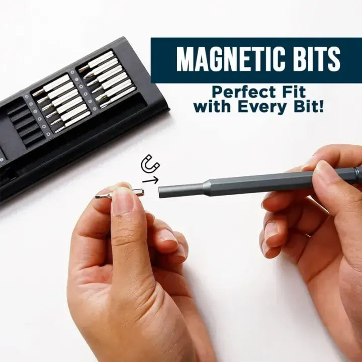 24-in-1 Mini Precision Screwdriver Set with Magnetic Handle