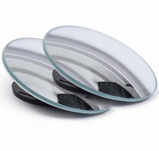 2Pcs Rear View Mirror, Multifunctional Reflector Round Shape Car Mirror, Auxiliary Rearview Convex Car Side Mirror
