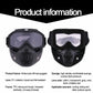 Motorcycle Helmet Mask, Windproof Motorcycle Riding Goggles, UV Protection Bike Mask