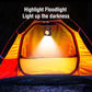 Portable Solar Lantern COB LED Light, USB Rechargeable Work Light Power Bank, Handheld Flashlight Outdoor Tent Camping Lamp