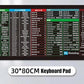 Anti-Slip Keyboard Pad, Shortcuts Pattern Mousepad, Non-Slip Lock Edge Keyboard Mouse Pad