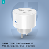 16A Smart WiFi Power Plug with Energy Monitoring – Tuya & Smart Life Compatible