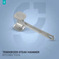 Meat Mallet Tenderizer Steak Hammer Kitchen Tool Aluminum Metal Sliver