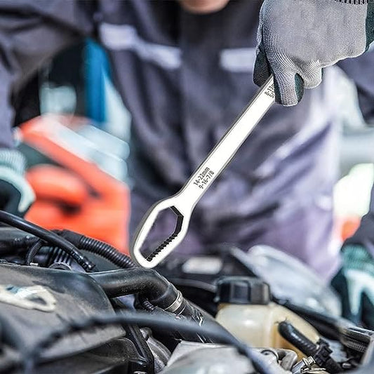Universal Torx Wrench, Motorcycle Car Maintenance Dismantle Tools, Double Head Wrench, Reversible Ratchet Combination Spanner Set, 15 In 1 Multifunctional Torx Wrench, Self Tightening Adjustable Wrench