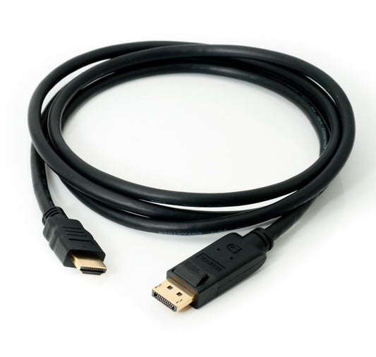1.5 Meter DisplayPort to HDMI Cable |4K Quality with our 1.5m DP to HDMI Cable| DP Cable for HD Video & Audio