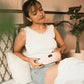 New Period Cramp Relief Electric Heating Belt Massager Menstrual Cramp Relieve Therapy Vibration Massager Heating Belt