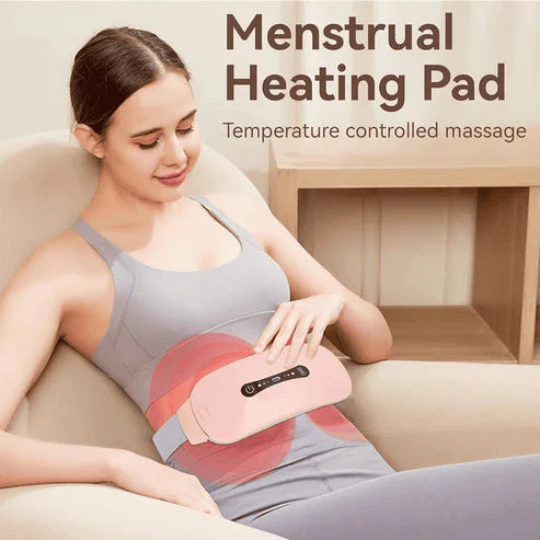 New Period Cramp Relief Electric Heating Belt Massager Menstrual Cramp Relieve Therapy Vibration Massager Heating Belt
