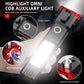 Omni Cop Flashlight, Super Bright LED Flashlight With Safety Hammer, Portable Work Light, Outdoor Adventure Lighting, Long Distance Beam Rescue Flashlight, Multifunctional 4 Modes Flashlight, Torch with Hammer Window Glass and Seat Belt Cutter