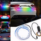 RGB Multi Color Car Signal Warning Strip Light, Car Rear Tail Box Dynamic Streamer Brake Turn Signal Led Lights