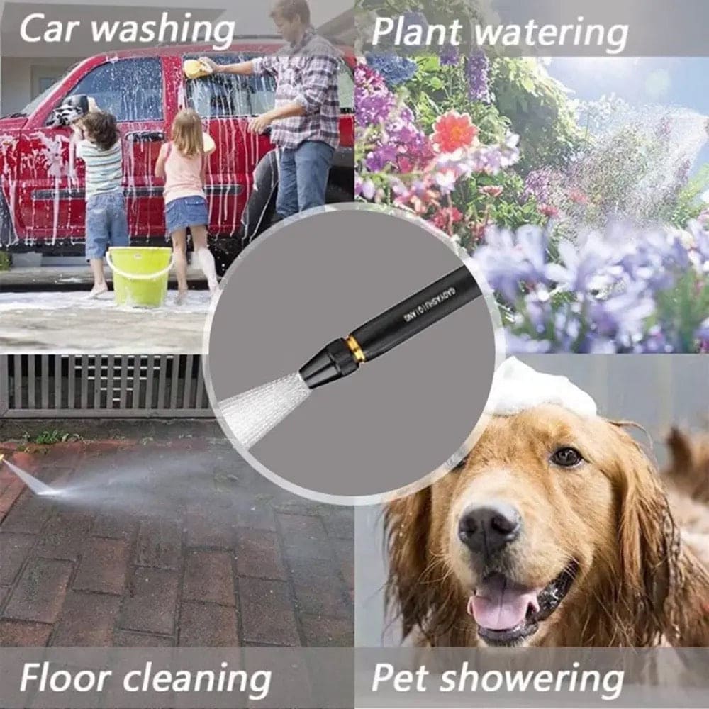 Adjustable High Pressure Squirt Water Gun, Aluminum Alloy Spray Nozzle, Spray Sprinkler High Pressure Direct Spray Garden Hose, Sprinkler System Pressure Washer, Car Wash Watering Gun Cleaning Tool