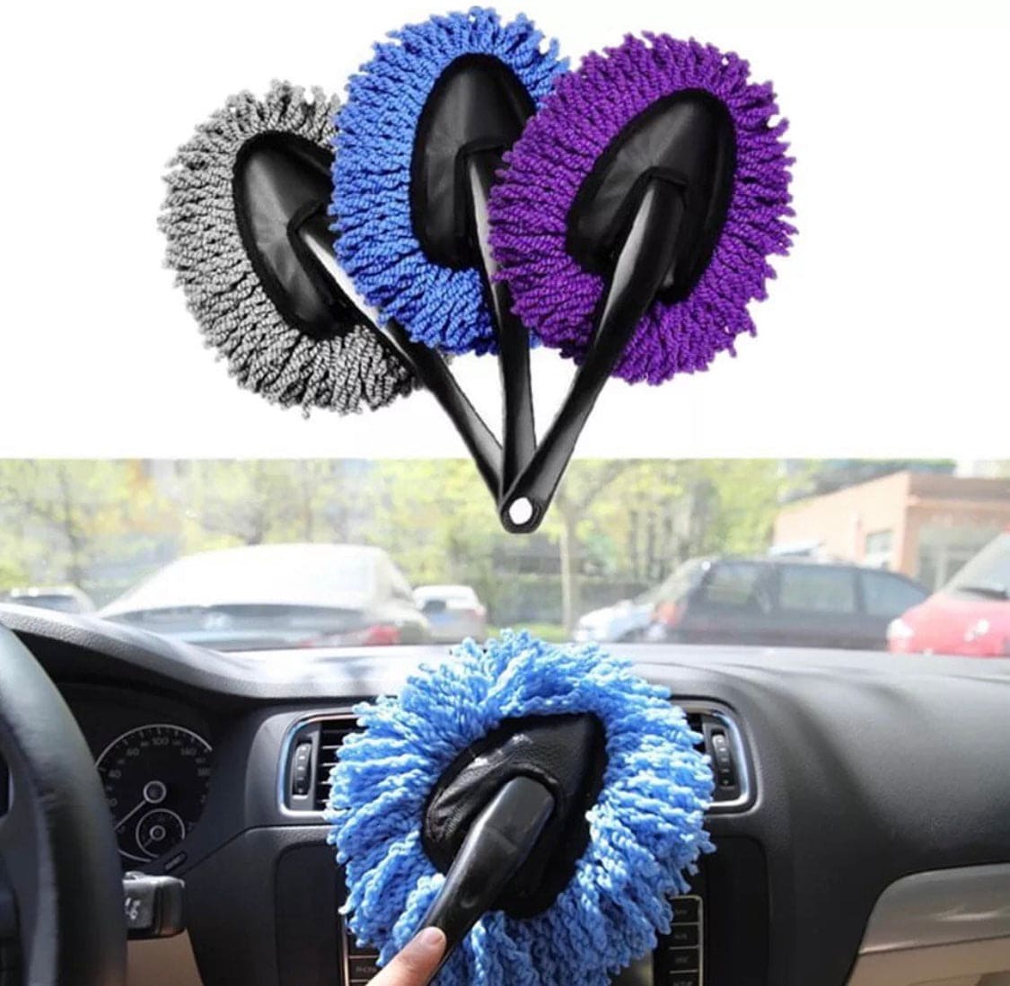 Car Dust Mop, Car Mop Microfiber Cleaning Brush, Car Dusting Tool, Car Wash Small Wax Mop