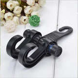 Swivel Car Seat Back Hook, Multifunctional Metal Auto Car Seat Headrest Hanger, Back Seat Organizer Hanger, Handbag Purse Bags Clothes Coats Storage Holder, Portable Seat Clip, Universal Space Saving Interior Accessories Holder