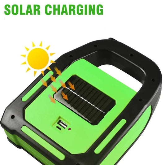 3 In 1 Solar Lantern, USB Rechargeable Hand Lamp, Handheld Work Light Flashlight, Multifunctional Waterproof Emergency Handheld Lamp, 3 Light Spotlight