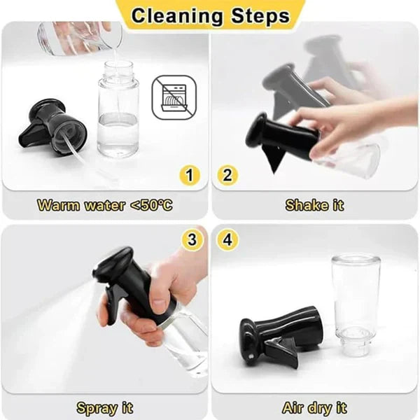 Oil Sprayer bottle for Cooking (200ml) Olive Oil Spray Bottle Continuous Spray with Portion Control, Suitable for Multiple Scenarios. Highly Trusted by Chefs