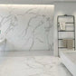 (Pack of 5) Self Adhesive White Marble Sheet for Kitchen / Waterproof Anti Oil & Heat Resistant Wallpaper Sheet (2 Feet x 6.5 feet)