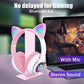 Cute Cat Ear Bluetooth Headphones with RGB LED Lights