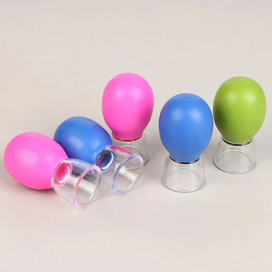 Silicone Face Cupping Set - Vacuum Suction Massage Cups for Muscle & Joint Relief, Skin Lifting - Fragrance Free, Portable & Removable, No Electricity Needed, Ideal for Chin & Laugh Lines, Beauty Cups|Durable Silicone